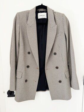 ARITZIA BABATON Houndstooth Pattern Women's Size 6 Blazer Jacket